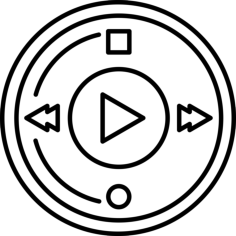 Music Player Options Outline Svg Vector, Free Vectors File